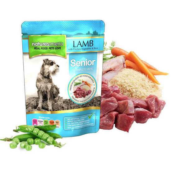 Picture of Natures Menu Dog Senior Chicken / Lamb - 8 x 300g