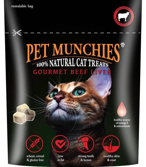 Picture of Pet Munchies Cat Treats Beef - 8 x 10g