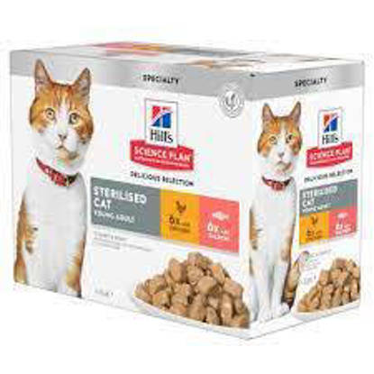 Picture of Hills Adult Feline Sterilised Cat Chicken 6 x 300g